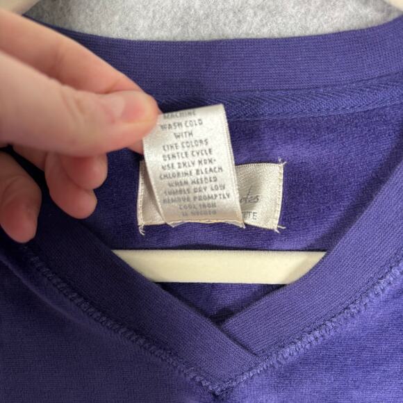 Studio Works Sweatshirt PS Velvet Velour Stretch Soft Lounge Comfy Cozy Grandma - Picture 5 of 9